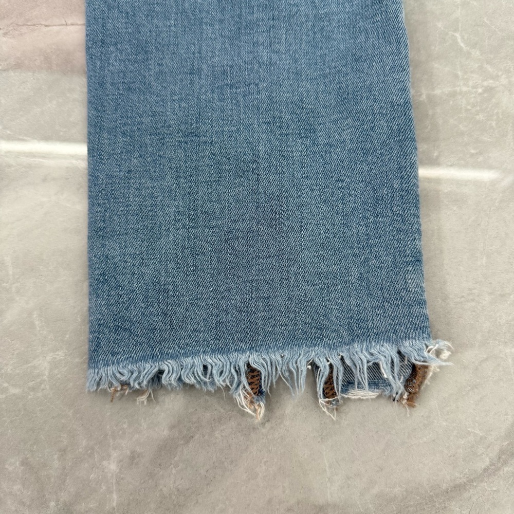 Women’s American Eagle Slim Straight Super Stretch Frayed Hem Jeans Size 00 - Picture 11 of 16